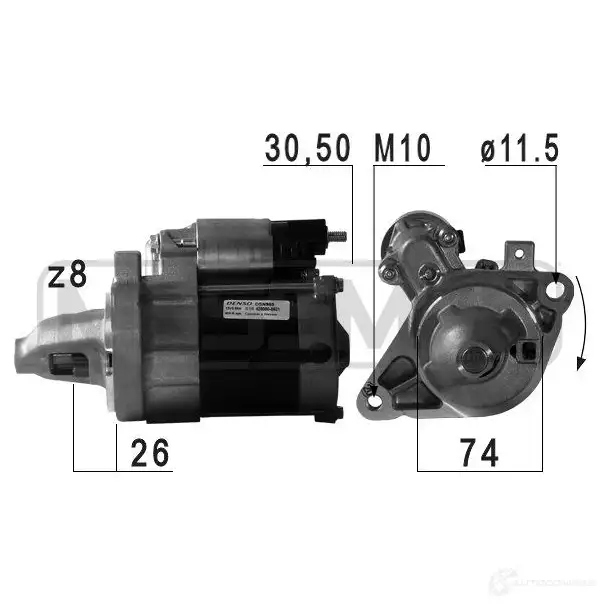Стартер MESSMER 8X 1XGKW 1437594151 220723a