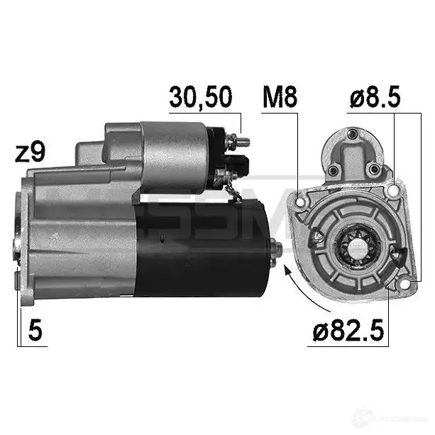 Стартер MESSMER 1437592150 221009a X9A B0