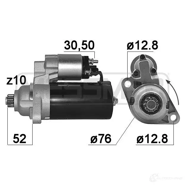 Стартер MESSMER 1437594110 220212a V75 YT изображение 0