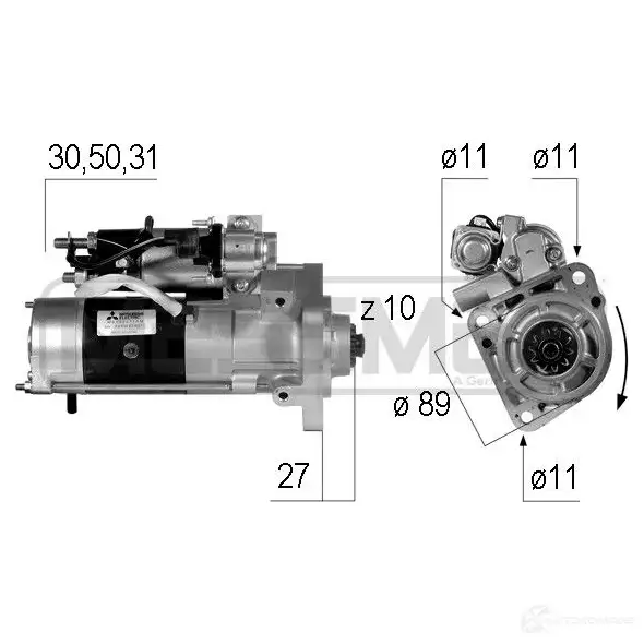 Стартер MESSMER 2629444 220555 M3X TXAA изображение 0