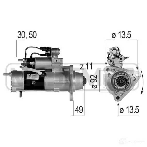 Стартер MESSMER 1437592726 EA5 MR3O 220343a изображение 0