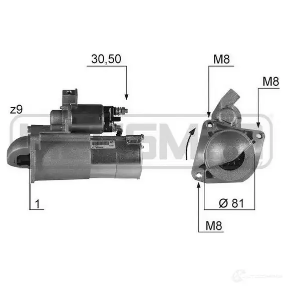 Стартер MESSMER 1437593292 220331a R05KQ D