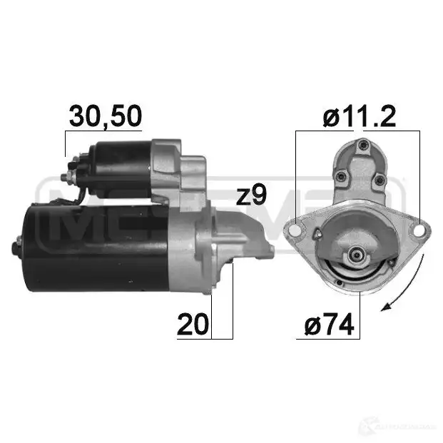 Стартер MESSMER 220888a MTG2 PKG 1437592190 изображение 0