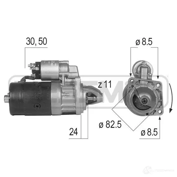 Стартер MESSMER 1437592802 220080a DHS 8NV