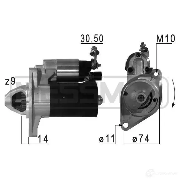Стартер MESSMER H4V8F H 220659a 1437592799