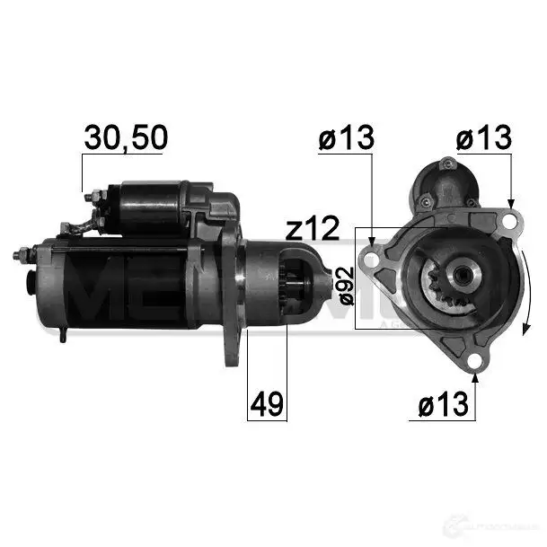 Стартер MESSMER 220726a G3SG I 1437592807