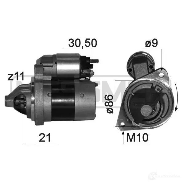 Стартер MESSMER 220839 2629704 IV9 CTN