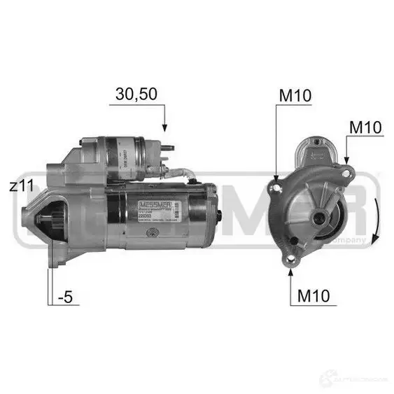 Стартер MESSMER 1437593589 H77 HZN 220393a