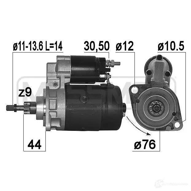 Стартер MESSMER I2 8R7U 220357a 1437593410 изображение 0