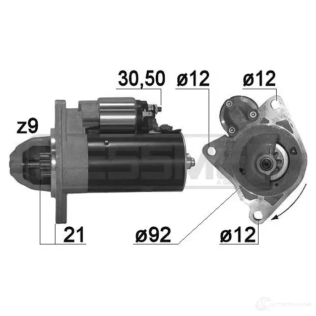 Стартер MESSMER Q0XR 43O 1437593327 220883a