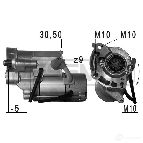 Стартер MESSMER 1437593637 220707a EGF9 FK изображение 0