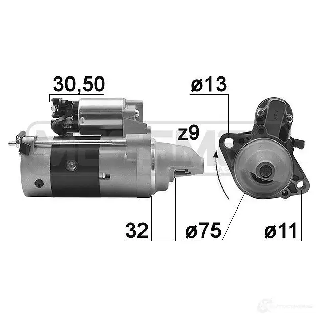 Стартер MESSMER 1437593158 220958a 6V V5ZI изображение 0