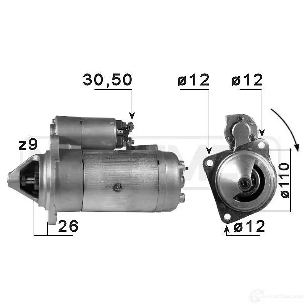 Стартер MESSMER 1437593091 220077a M K3SCZT изображение 0