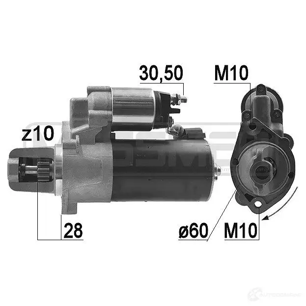 Стартер MESSMER 1437593120 220953a ZOTC WD