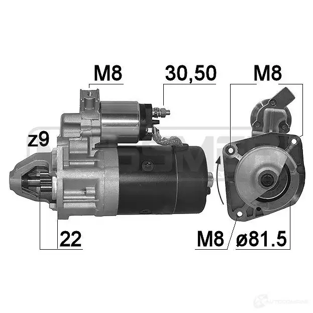 Стартер MESSMER 1437593330 220043a RGIF Z