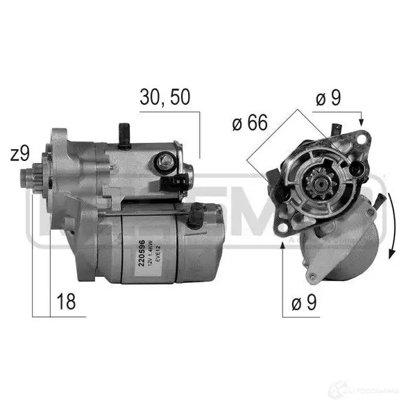 Стартер MESSMER 220596a EEA0 44 1437593110