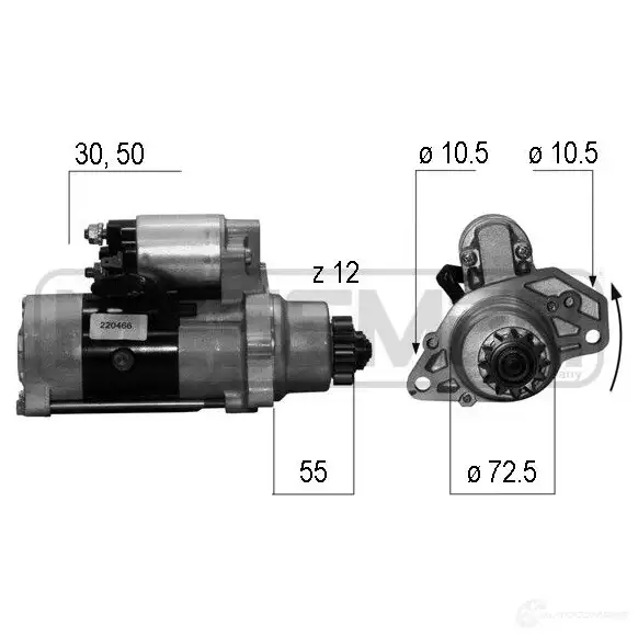 Стартер MESSMER 220466a 5PK QA 1437593472 изображение 0
