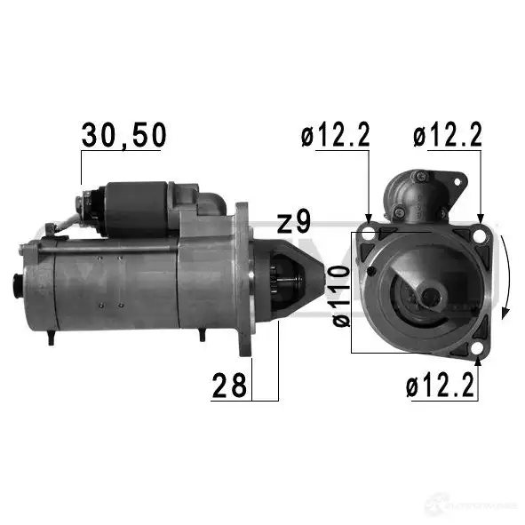 Стартер MESSMER 1437592806 LJ5V F7P 220750a изображение 0