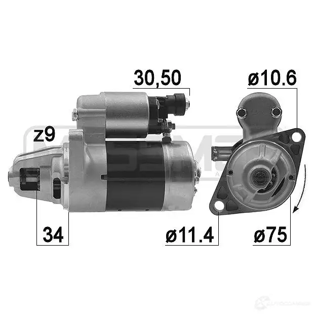 Стартер MESSMER T RIB5 1437593104 220965a