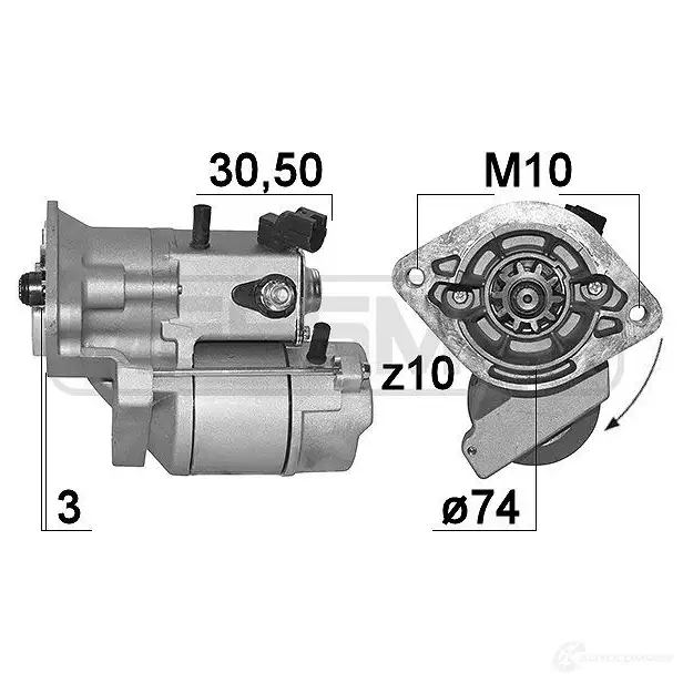 Стартер MESSMER 1437593968 220994a PK6I 8TY изображение 0