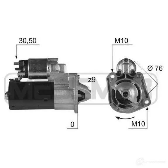 Стартер MESSMER Q 89HQR 220412a 1437594017 изображение 0