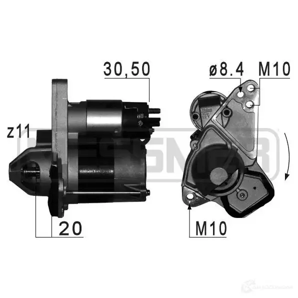 Стартер MESSMER 6 17PJJ 220791 2629668