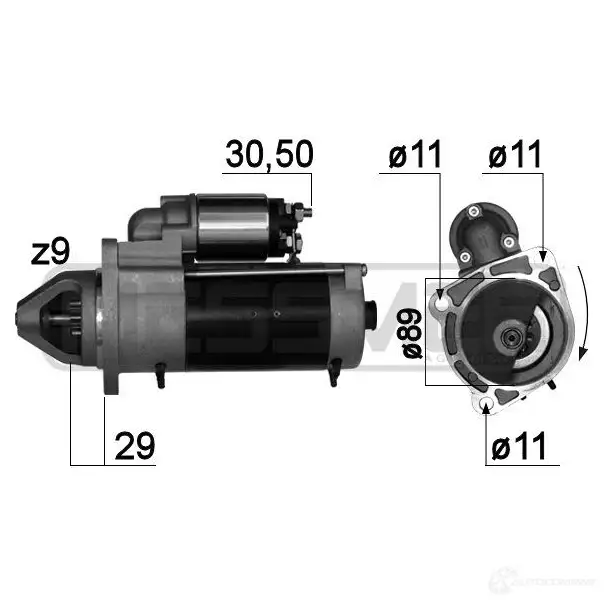 Стартер MESSMER 1437593479 220787a Y5 II5O
