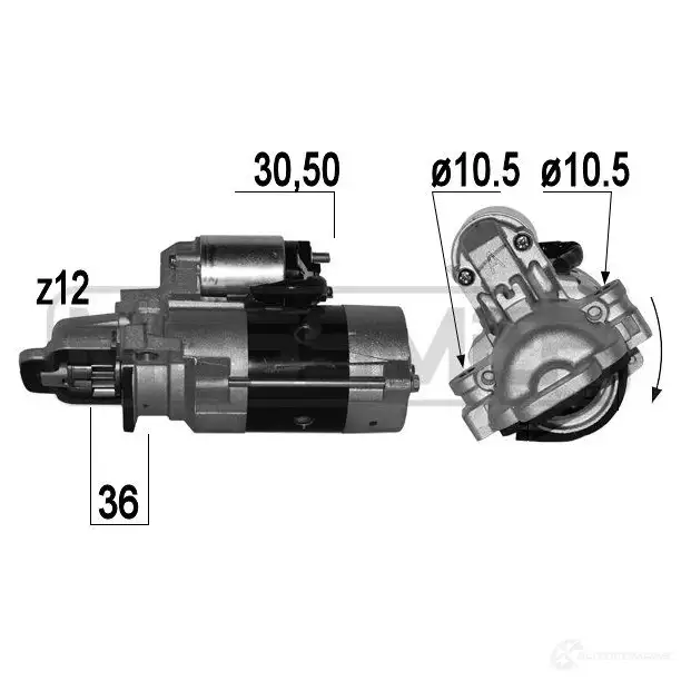 Стартер MESSMER 1437593593 RILS 1I2 220865a
