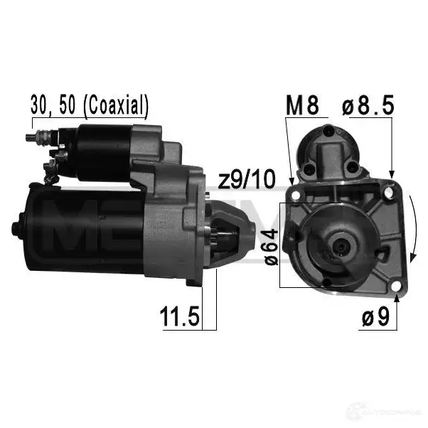 Стартер MESSMER 220697a 4Y 63JL 1437962072 изображение 0