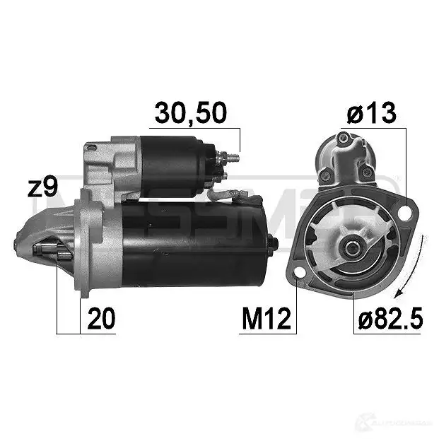 Стартер MESSMER 220991a 1437593802 U V8SCA изображение 0
