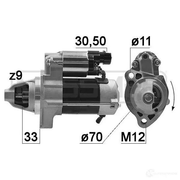 Стартер MESSMER 1437594312 220998a D99 OL0