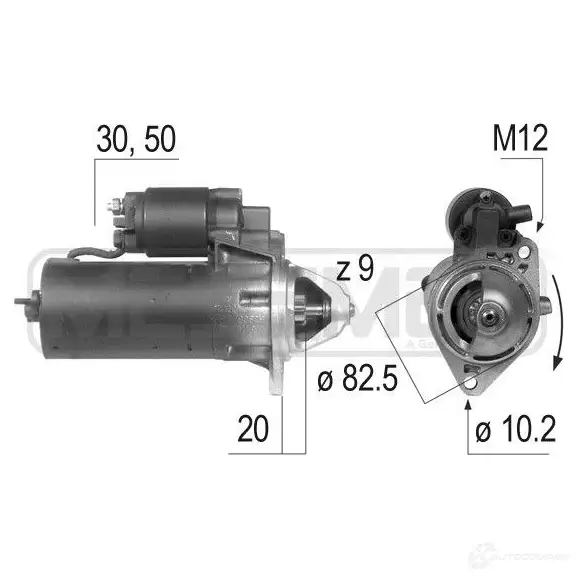 Стартер MESSMER 1437593416 220052a 0PDY8L H изображение 0