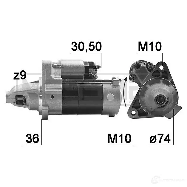 Стартер MESSMER 1437594053 220974a AQ75LZ 8