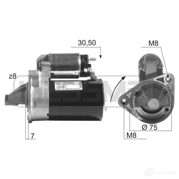 Стартер MESSMER 220036a 1437594107 8 BF4FY