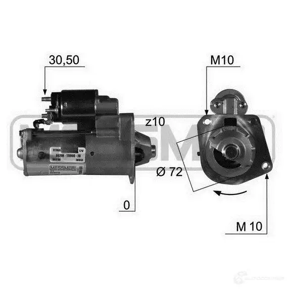 Стартер MESSMER 220418a ZZ BWC 1437593736