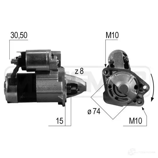 Стартер MESSMER 1437593469 220541a M Q4MD35 изображение 0