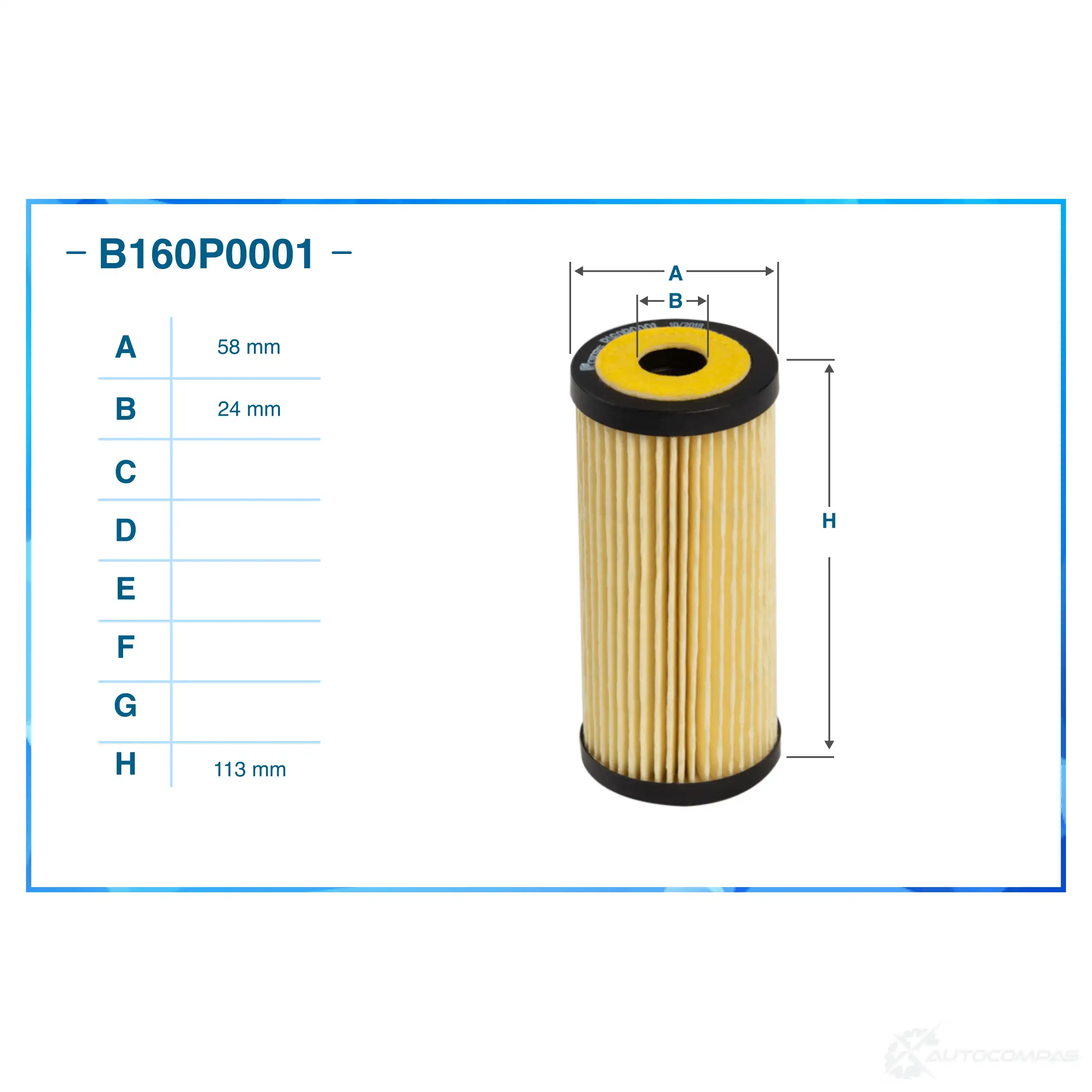 Масляный фильтр CWORKS B160P0001 1439699998 1ZP2Y HZ изображение 0