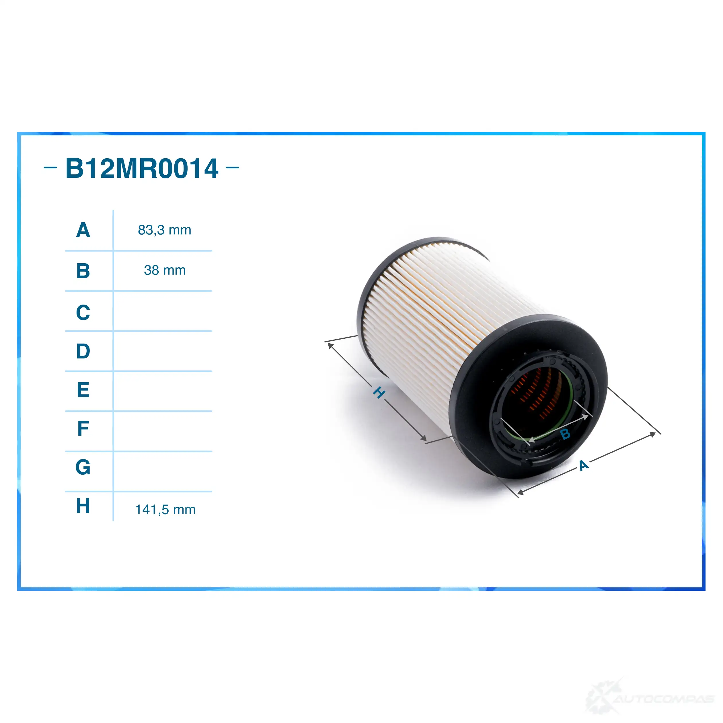 Топливный фильтр CWORKS 1439701861 G BYHR B12MR0014 изображение 1