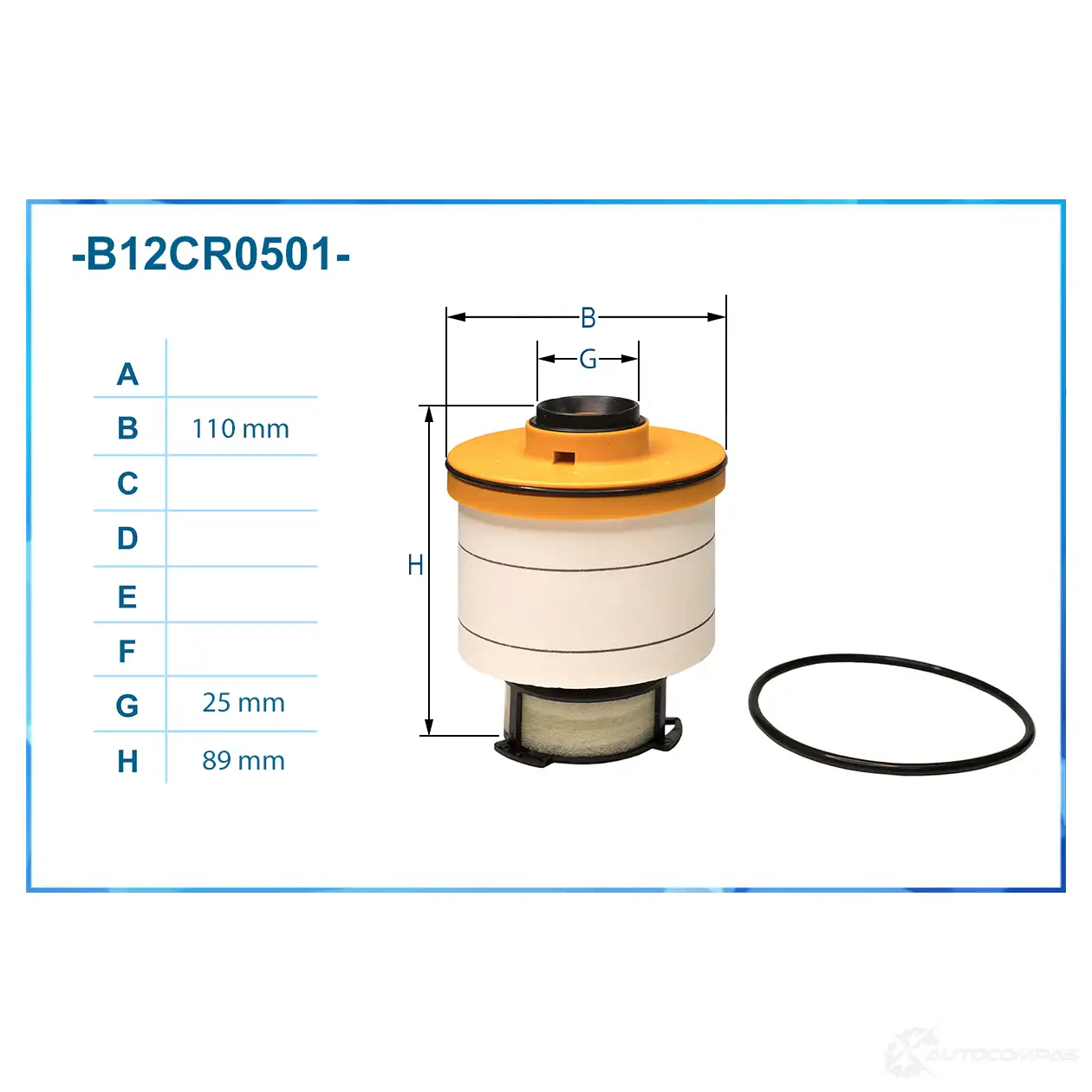 Топливный фильтр CWORKS B12CR0501 1439701864 2 V24Y изображение 1