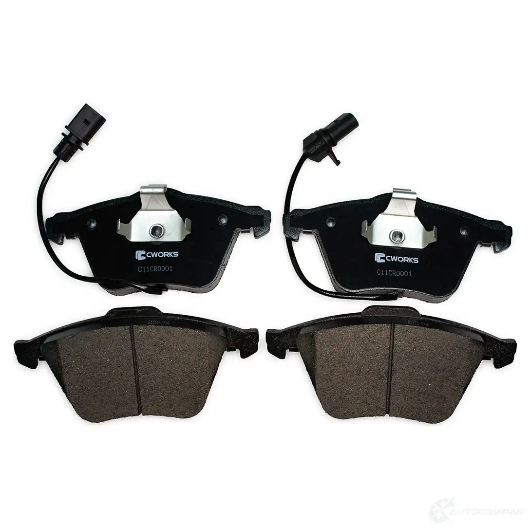 Тормозные колодки дисковые, комплект CWORKS C11CR0001 1439703058 01PA FR9 - Изображение 1
