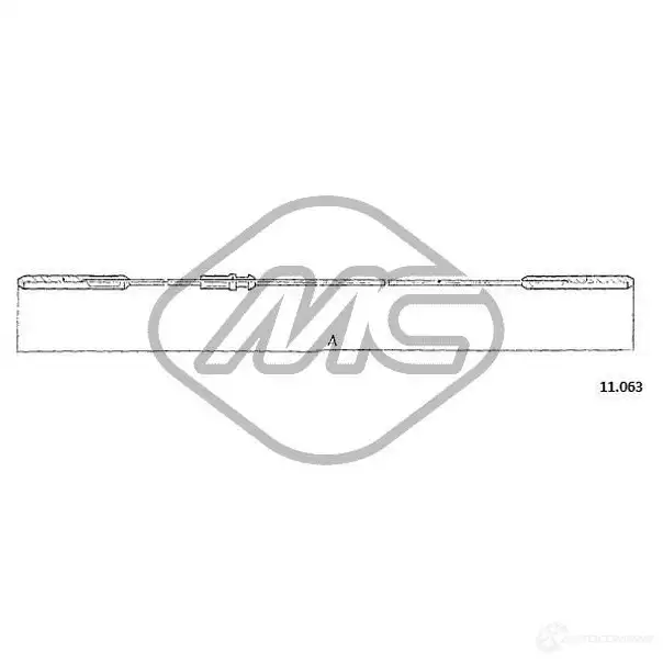 Трос газа METALCAUCHO 3800834 83812 EUR8 BO