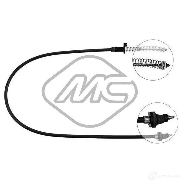 Трос газа METALCAUCHO 3798852 8MLX J 81496