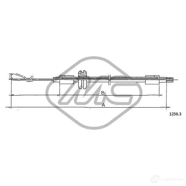 Трос капота METALCAUCHO T 9NQS55 3798951 81595 изображение 0