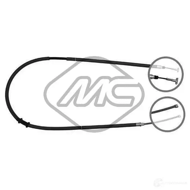 Трос ручника METALCAUCHO 3798718 81356 KME YN