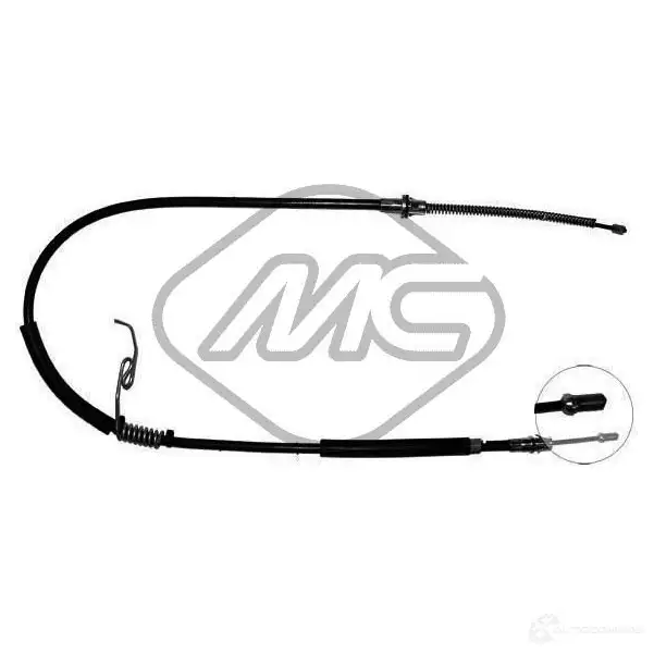 Трос ручника METALCAUCHO 3797573 V OE9A 80186