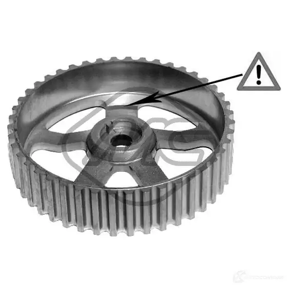 Шестерня распредвала METALCAUCHO 05102 OR DAPE 3793792 изображение 0