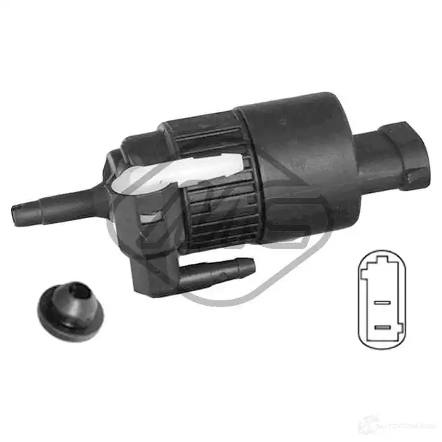 Моторчик омывателя, стеклоочистителя METALCAUCHO 02066 3791585 WJU 0KOI