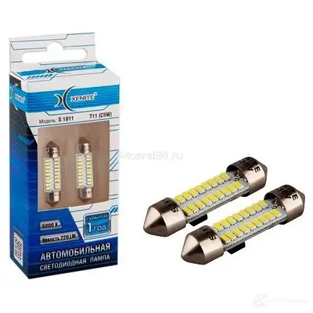 Лампа светодиодная C5W 24 В 5000K XENITE 1439693220 9 WAZW S1811 - Изображение 1