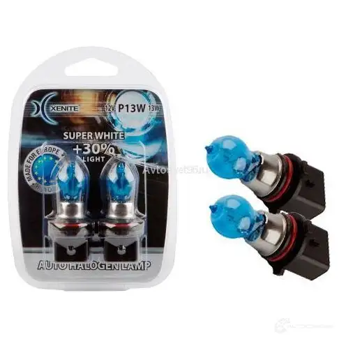 Лампа галогеновая P13W 13 Вт 12 В 4000K XENITE 1007070 I68 SQA4 1439691800 - Изображение 1