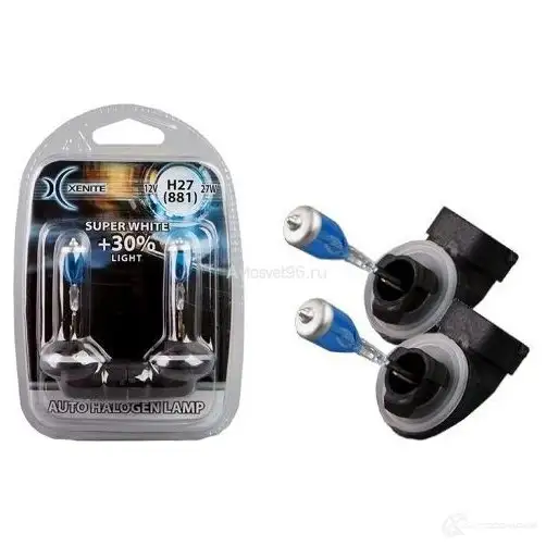 Лампа галогеновая H27W/2 27 Вт 12 В 4000K XENITE ZL BQM 1007039 1439691783 - Изображение 1